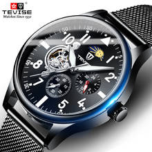 Nuevo reloj mecánico deportivo Marca Tevise, reloj ultrafino de lujo para hombre, reloj automático de negocios, reloj Masculino 2024 - compra barato