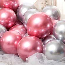 5-18inch Giant Metal Chrome Balloon Metallic Latex Balloons Party Decoration Wedding Birthday Party Decor Big Red Silver Balloon 2024 - buy cheap