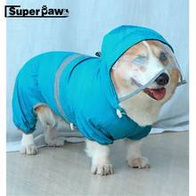 Capa de chuva para cachorro, capa de chuva impermeável para animais de estimação, roupa para cães pequenos e médios, shiba inu schnázer pug ctc10 2024 - compre barato