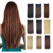 Lelinta extensões de cabelo de 26 “polegadas, longo liso com grampo ombré, peças de cabelo com 5 grampos 140 gramas 2024 - compre barato