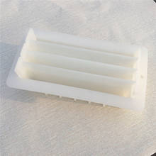 Molde de silicona para jabón tostado con Clapboard acrílico Vertical transparente, molde Rectangular blanco para bricolaje hecho a mano 2024 - compra barato