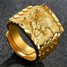 Animal Eagle Unisex Gold Vintage Ring Resizable Punk Opensize Rings Gothic for Women Men Nightclub Party Jewelry Dropshipping 2024 - buy cheap