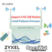 Enrutador WiFi inalámbrico, módem USB 3G/4G y 2 antenas externas, enrutador VPN openWRT/Omni II de 802,11g y 300Mbps 2024 - compra barato