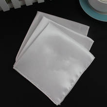 White Napkins Table Linen Poly Napkin or Pocket Handkerchief Hanky 40pcs 2024 - buy cheap