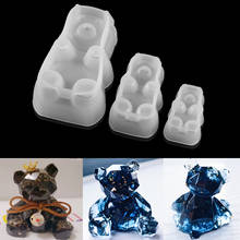 Molde de silicona con forma de oso 3D, herramientas de decoración de pasteles para fiesta de cumpleaños de bebé, decoración de magdalenas, Fondant, para hornear dulces de Chocolate, 1 ud. 2024 - compra barato