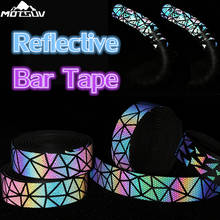 MOTSUV Bike Handlebar Tape Light Reflective Dazzle Noctilucent Anti-slip PU EVA Handlebar Strap Road Bicycle Hand Bar Grip Tapes 2024 - buy cheap