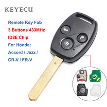 Keyecu llave remota con 3 botones 433MHz ID8E Chip para Honda Accord 2013-2018, Jazz 2013-2019, CR-V 2013-2019, FRV 2013-2016 2024 - compra barato