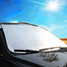 Универсальный чехол на лобовое стекло автомобиля, тепловой солнцезащитный козырек, защита от снега, мороза, льда, пылезащитный чехол из алюминиевой фольги для автомобильного окна 2024 - купить недорого