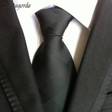 Gravata matagorda masculina com laço, de seda, casual, listrada, para negócios, festa de noivado, presente de aniversário 2024 - compre barato