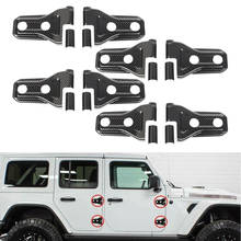 Car Door Hinge Cover Trim Decoration Cap ABS Carbon Fiber Style Black Fit For Jeep Wrangler JL JT 2018 2019 2020 2024 - buy cheap