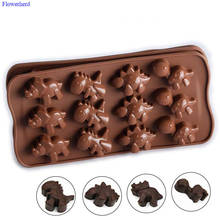 12 Cavities Dinosaur Silicone Mold Animal Cartoon DIY Chocolate Mold Cake Baking Mold Ice Mold Fondant Cake Mold Cake Decoration 2024 - buy cheap