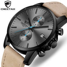 CHEETAH-reloj deportivo de cuarzo para hombre, cronógrafo de cuero, a la moda, resistente al agua, de negocios, Masculino 2024 - compra barato