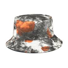 WZCX Graffiti Tie Dye Personality Unisex Basin Cap Spring Autumn Shade Fashion New Women Fisherman's Hat Flat Cap 2024 - buy cheap
