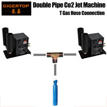 Gigertop TP-T27B 2 Unit Double Nozzle Stage Disco Co2 Jet Machine Share One Gas Tank 2pcs 3 Meter Gas Hose+1pcs 6 Meter Gas hose 2024 - buy cheap