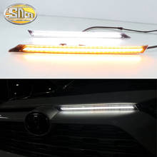 SNCN 2 шт. светодиодный светильник дневного света для Toyota RAV4 2019 2020 плавное реле сигнала поворота DRL Автомобильный декоративный светильник 2024 - купить недорого