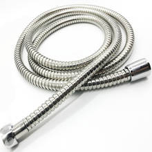 1 Pc G1/2 Inch Flexible Shower Hose 1m/1.5m Plumbing Hoses Stainless Steel Chrome Bathroom Water Head Showerhead Pipe 2024 - compre barato