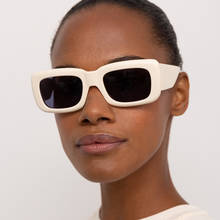 Retro White Square Sun Glasses Luxury Brand 2021 Vintage Big frame Sun Glasses Men Oculos Feminino Lentes Gafas De Sol UV400 2024 - buy cheap