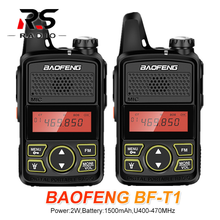 2PCS BAOFENG BF-T1 Mini Kids Walkie Talkie UHF Ham Radio HF Transceiver Transmitter bf t1 Woki Toki Amateur Radio Station 2024 - buy cheap