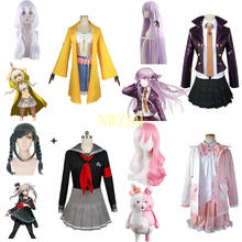 Peko Pekoyama Monomi Kirigiri Kyouko Angie Yonaga Cosplay Costume Danganronpa Cosplay Wig Costumes Halloween Costumes for Women 2024 - buy cheap