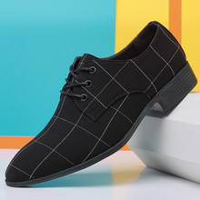 Мужские кожаные туфли на резиновой подошве, мужские деловые классические кожаные туфли на плоской подошве, Мужская обувь из искусственной кожи для офиса 2024 - купить недорого