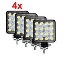 2/4Pcs 48W Square LED Work Light 4x4 Car Spot Beam Lamp for 12V 24V Offroad SUV ATV Tractor Boat Truck 4WD Working Light 2024 - buy cheap
