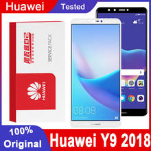 ЖК-дисплей 5,93 дюйма для Huawei Y9 2018, дигитайзер сенсорного экрана в сборе FLA L22 LX2 LX1 LX3 для Enjoy 8 Plus, ЖК-экран, оригинал 2024 - купить недорого
