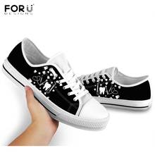 FORUDESIGNS Cute Cartoon Tooth Tool Power Pattern Womans Low Top Canvas Shoes Classic Sneakers Ladies Shoes Dental Casual Shoes 2024 - buy cheap