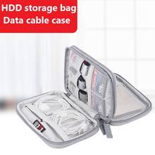 Portable Travel Storage Bag Power Bank Storage Bag Data Cable Winder Case Nimi Double Layer Line Cable Headphone Storage Bag 2024 - buy cheap