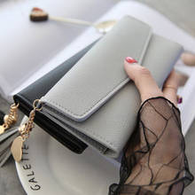 Brand Designer Coin Cluth Purses Leather Wallets Women Long Tassel Luxury Clutch Phone Wallets Credit Card Holder Money Bag 2024 - buy cheap