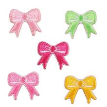 Fine Bow Embroidered Patches for Clothing Sew on Sew Applique Patch Jeans Clothes Sticker Iron on Floral Badges 2024 - buy cheap