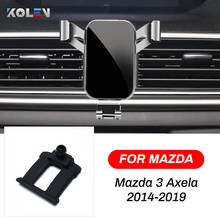 Soporte de teléfono móvil para coche Mazda 3 Axela 2014, 2015, 2016, 2017, 2018, 2019, soporte de ventilación de aire de gravedad, soporte de navegación para teléfono inteligente 2024 - compra barato