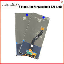 Pantalla LCD A21 2020 para móvil, montaje de digitalizador con pantalla táctil para Samsung Galaxy A21, A215, lote de 2 piezas 2024 - compra barato