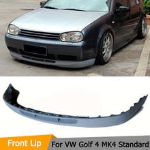 Car Styling PU Car Front Bumper Lip Spoiler Splitters for Volkswagon VW Golf 4 MK4 Standard 1998-2004 Non GTI Front Bumper Lip 2024 - buy cheap