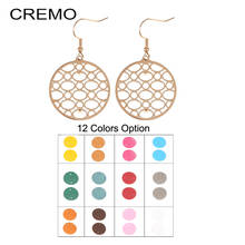 Cremo Round Bubble Pendant Interchangeable Leather Pendant Earrings Rose Gold Women's Jewelry Earrings 2024 - buy cheap