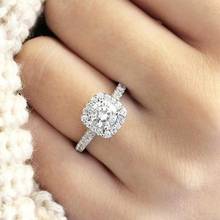 Trendy Crystal  Engagement Claws Design Hot Sale Rings For Women AAA White Zircon Cubic elegant rings Female Wedding jewerly 2024 - buy cheap