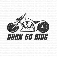 Para 2 pces nascido para montar motocicleta vinil decalque adesivo chopper bike gang M-1 2024 - compre barato
