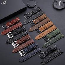 Top Watchbands Leather Watch Bracelet for Panerai Samsung Super Quality Genuine Leather Strap 20mm 22mm 24mm 26mm Steel Buckle 2024 - buy cheap