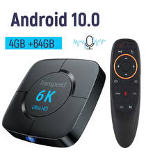 Tv box android 10.0, 4g, 64 gb, 6k, youtube, google assistant, bluetooth, receptor de tv, iptv, wifi 2024 - compre barato