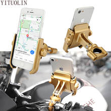 Motorcycle Phone Holder Handlebar Mirror For YAMAHA MT 10 XMAX 300 TRACER 700 DT 125 X MAX TRACER 900 GT YBR 125 PARTS R1 2007 2024 - buy cheap