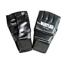 Black Fighting MMA Boxing Sports Leather Gloves Thai fight boxing mma gloves boxing sanda boxing glove pads 2024 - buy cheap