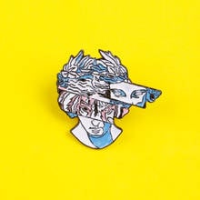 Art Set Metal Badges On Clothes Sculpture Enamel Pins Accessories Lapel Pin Bags Badge Gifts Icon On The Backpack Paired Jewelry 2024 - buy cheap