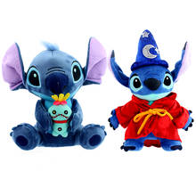 Muñeco de Peluche de Lilo y Stitch para niños, sombrero de felpa de dibujos animados clásicos, suave, de 25cm 2024 - compra barato