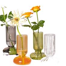 Европейская стеклянная ваза, Хрустальный цветочный горшок, домашний декор, комната, свадьба, современный контейнер для гидропоники 2024 - купить недорого