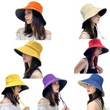 Sun Hat Summer Foldable Bucket Hat for women Outdoor Sunscreen Cotton Fishing Hunting Cap Anti-UV wide brim bucket Sun hat 2024 - buy cheap