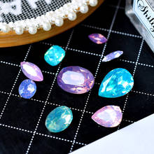 12p opal color multi-forma puntiaguda espalda acrílica resina Cristal Diamantes de imitación zapatos bolsas Ropa Decoración gema fabricación de joyas cuentas 2024 - compra barato