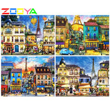 ZOOYA 5D DIY Full Square Drill Diamond Painting Town Cross Stitch Diamond Embroidery Street Landscape Mosaic Picture Home Decor 2024 - buy cheap