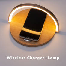 Lámpara LED de mesa con cargador inalámbrico, luz nocturna plegable para escritorio, protección ocular, luces de carga inalámbrica para teléfono, 10W 2024 - compra barato