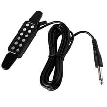 Acoustic Guitar Sound Hole Pickup with 300cm/9.84ft 6.35mm Jack Cable, Black 2024 - buy cheap