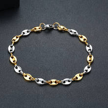 Women Coffee Beans Link Chain Bracelet Stainless Steel Bangles Daily Wear Gift Jewelry 2024 - buy cheap