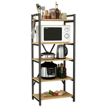 Rack de armazenamento para forno de micro-ondas, suprimentos de cozinha completo sem perfuração, rack de panela de chão com múltiplas camadas, economiza espaço 2024 - compre barato